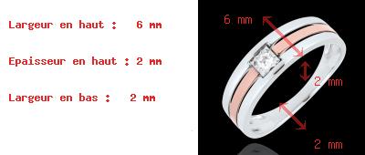 mujer Anillo Triple vuelta oro rosa oro blanco