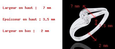 joyer�a Anillo Solitario acompa�ado Sof�a oro blanco diamante