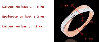 ventas en l�nea Anillo volat�n dobles sortijas oro rosa y blanco