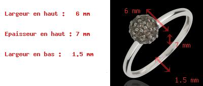 ventas Anillo bola oro blanco y cuarzo fum�