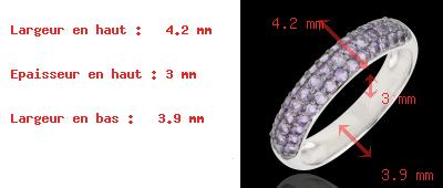 compra on line Anillo tres vueltas oro blanco y amitista